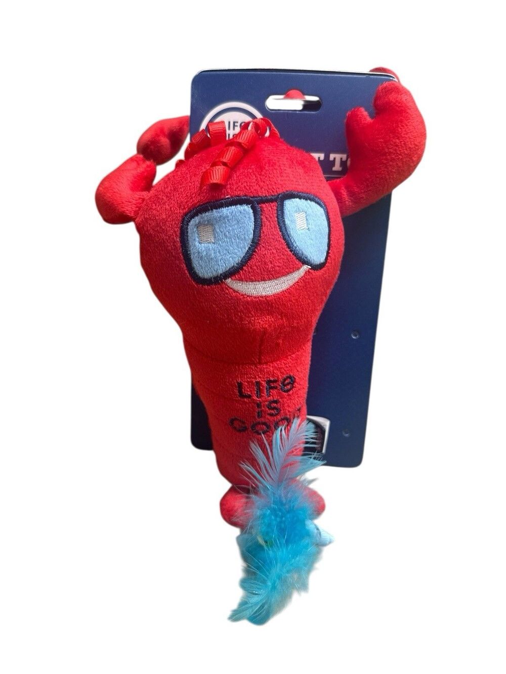 NWT Life Is Good Cat Toy Red Lobster